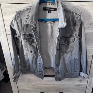 Ashley Mason Gray Jean Jacket Classic Design